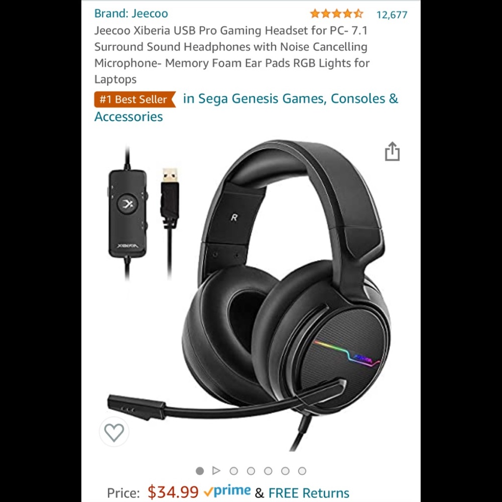 Jeecoo Gaming Headphones
